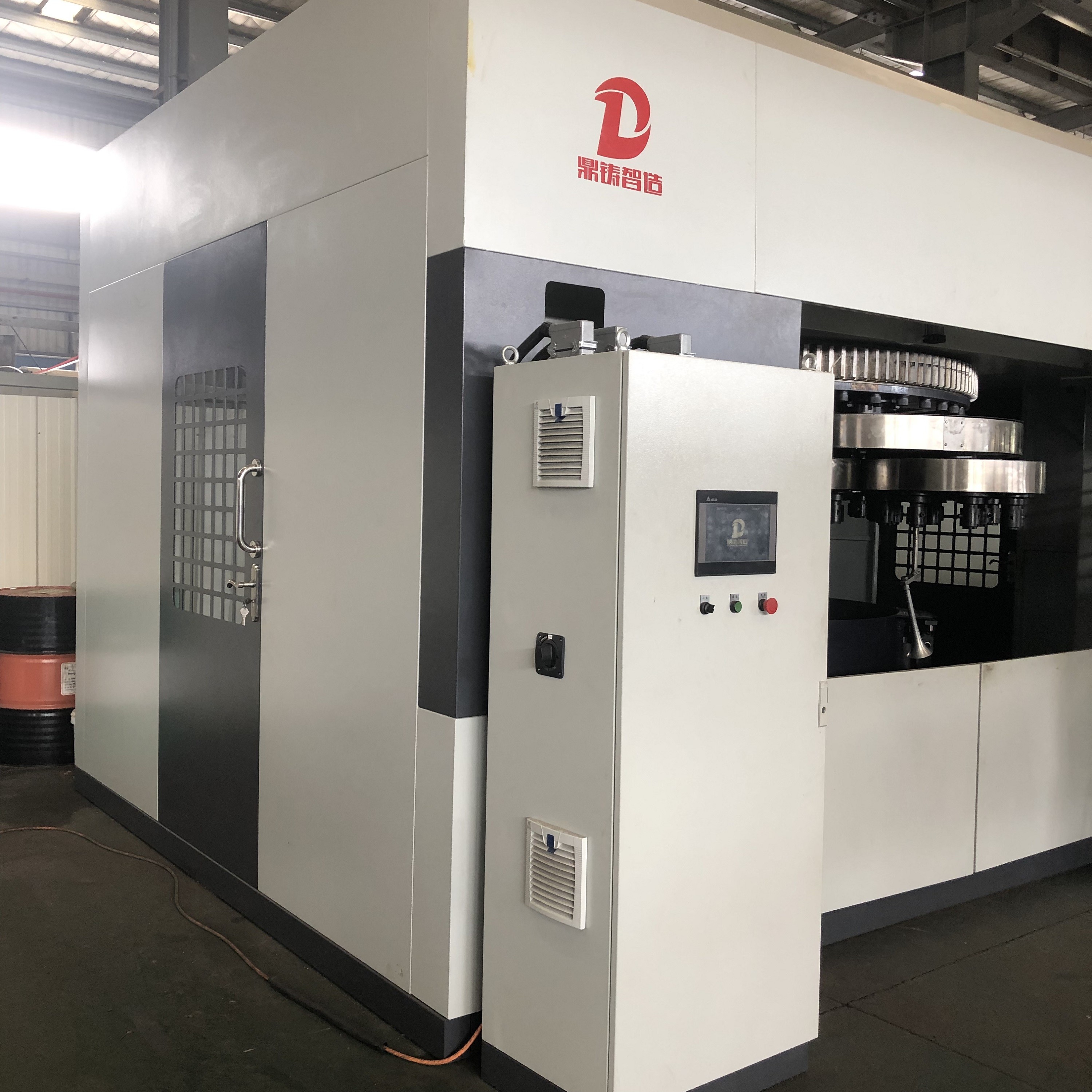 Rotary Automatic Brass Tube CNC Polishing Machine High Efficient No Need Dusting