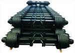 Single Axle Semi Trailer 1840MM Square 16t Rear Steer Axle Fuwa ODM