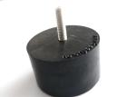 OEM Customize Molded Rubber Bushing Shock Absorber Cylindrical Black Color