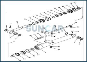Wholesale 20X-63-56300 20X-63-56300 Boom Cylinder Seal Repair Kit For Excavator PC80-1 from china suppliers