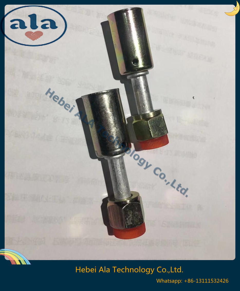 #6 #8 #10 #12 Al joint with iron jacket A/C Fittings 180 Degree A/C fitting O-Ring Female AC Hose connector
