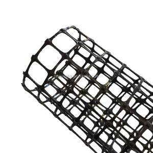 Wholesale 400g Nonwoven Biaxial Plastic Geogrid Composite for Soil Stabilization Black Geogrids from china suppliers