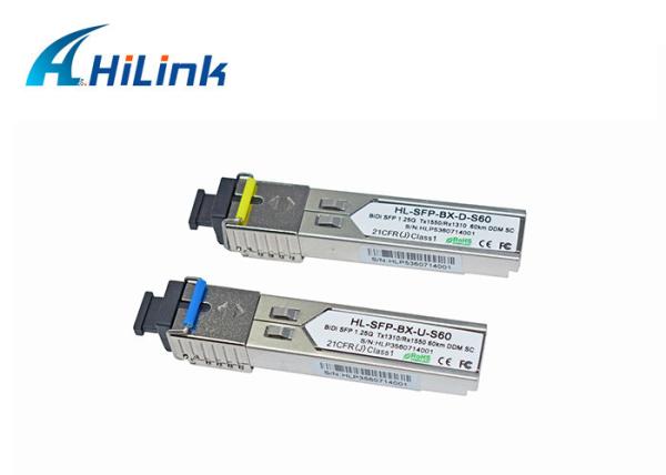 1.25G 1310/1550nm Bidirectional Fiber Optic SFP Transceiver Module Single Mode