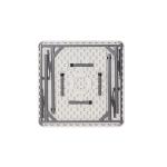 27.5 Inches Square Plastic Folding Tables / Super White Square Card Table