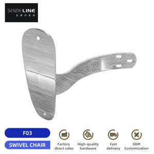 Wholesale Chrome Plated Iron Office Chair Armrest Replacement Ergonomic For Large Class Chairs from china suppliers