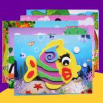 Soft Elastic 3D Cartoon Stickers PVC Foamed Leather EVA Foam Stickers 2mm