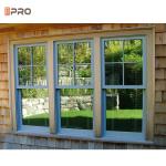 Customized American Style Aluminum Glass Sash Double Hung Window Glass Single