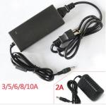 AC DC power adapter 2A 2.5A 3A wall mount power supply for CCTV LED strips with