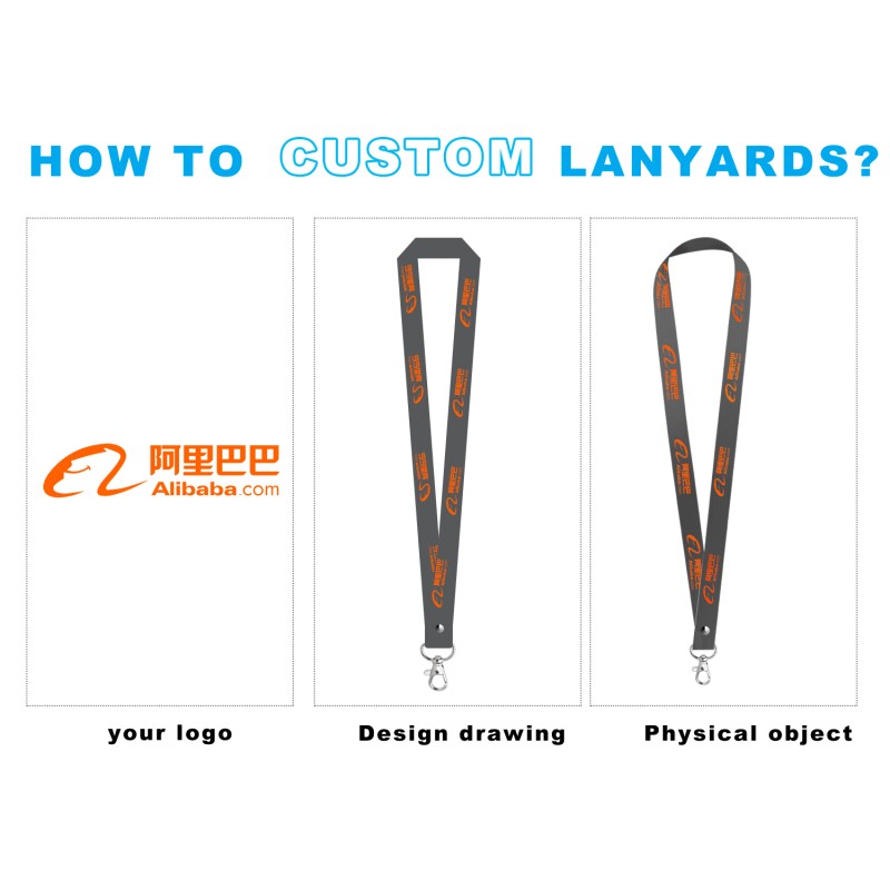 Customized Plastic Lanyard String Badge Clip Sublimation Printed 25mm Thick