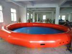 Round 10m Diameter Plato Portable Water Pool Logo Printing