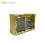 Customized Perfume Packaging Box Gold Foil Surface Inside Skin Care Cosmetic