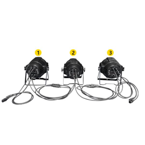 DMX512 Stage LED Laser Light Aluminum Plastic COB Par Lights 60w For Nightclubs