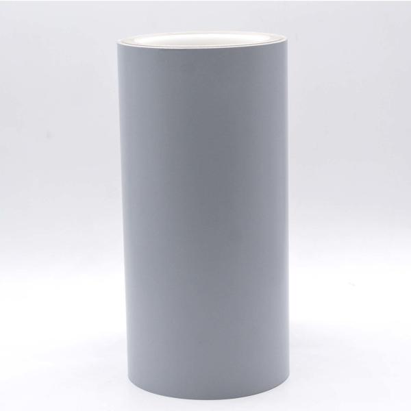 Matte Gray Anti Static Label Material 1 Mil Permanent Adhesive Polyimide With
