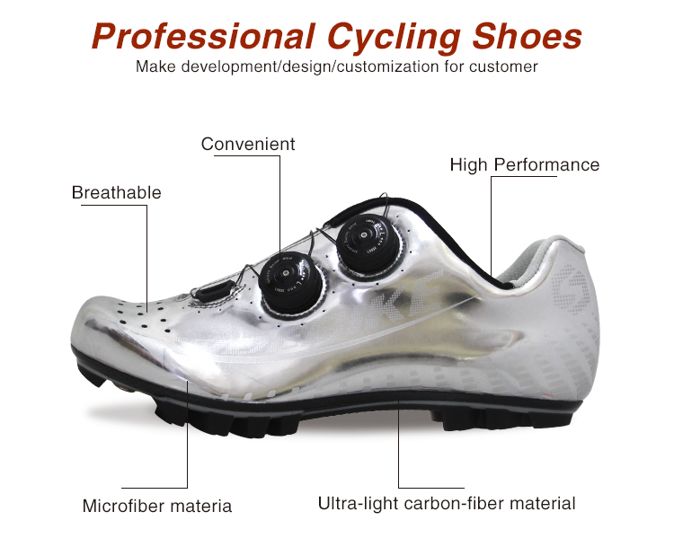 Non Slip Carbon Sole MTB Shoes Complete Size Choice With Unmatched Durability