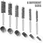 Stainless Steel Wire Tube Cleaning Brush With Handle 1/4 Inch Hex Shank
