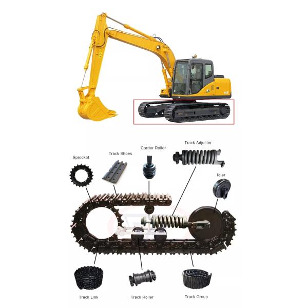 E320B E320C E312 E330 Excavator Track Adjuster HRC48-HRC54 Hardness