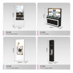 Black & Gold Wooden Beauty Display Table Multi-functional Makeup Store Stand For