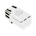 Halo HFJT1-1GHP-L12RL Compatible LPJK2074AHNL 1000 Base-T RJ45 Magjack With POE+