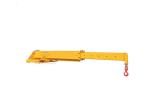 Extendable Truck 640kg Forklift Jib Crane Telescopic Fork Mounted