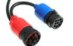Dutsch Waterproof 4 Pos Dt04-4p Over Molded Single Ended Cable Assembly