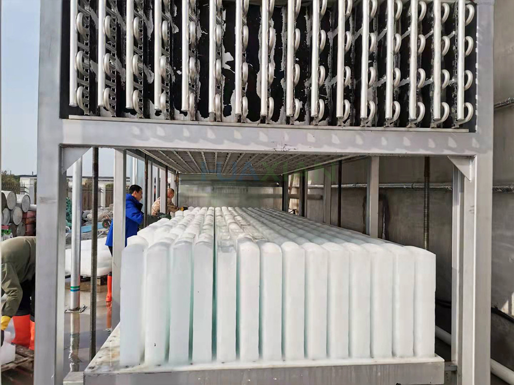 20 Tons Block Ice Machine Water Cooled Crushed Ice Blocks For Fish Preservation