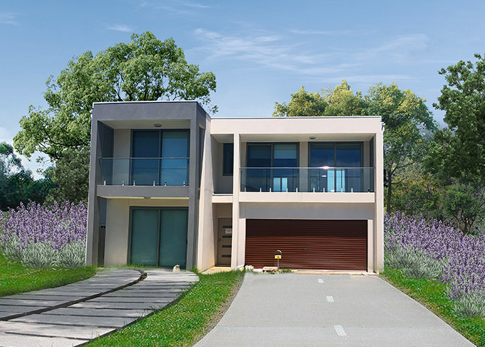 AS4600 Large Light Steel Frame Prefab Villa / Prefabricated Steel Home Kits
