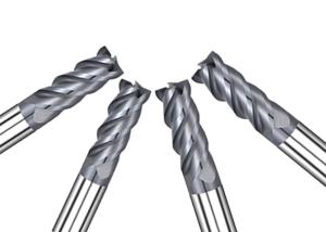 Wholesale HRC68° Flat 4 Flute Carbide End Mill High Speed High Hardness Long Service Life from china suppliers