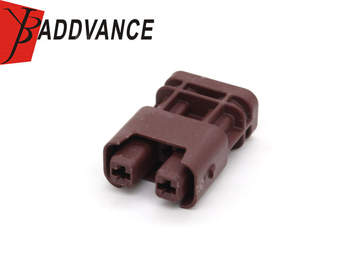2-1-396 Electrical 2 Pin Female Wire Connector Brown Color For Harness