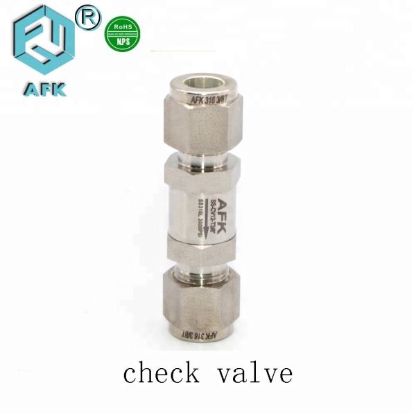 High Pressure 1/8" 1/4" 3/8" Stainless Steel Non Return Valve