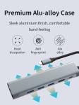 6 In 1 Multiport USB3.0 Converter Splitter USB C HUB Adapter For Laptop Phone