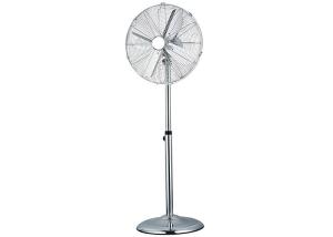 Wholesale 30W Metal Retro Standing Fan Three Speed Oscillating Brushed Nickel Finish from china suppliers