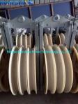 Rubber Lined Electric Power Cables Rollers For Aluminum Conductor Stringing