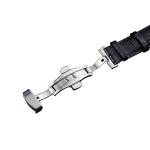 Buckle Watch Band Lizard Pattern Strap Soft Double-button Butterfly Alligator