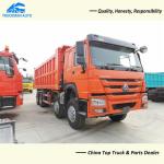 8x4 SINOTRUK HOWO 50 Tons Heavy Duty Dump Truck With Right Hand Drive Cabin