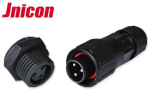 Wholesale Soldering Waterproof Cable Connector , 3 Pole Circular Cable Connectors Panel Mount from china suppliers