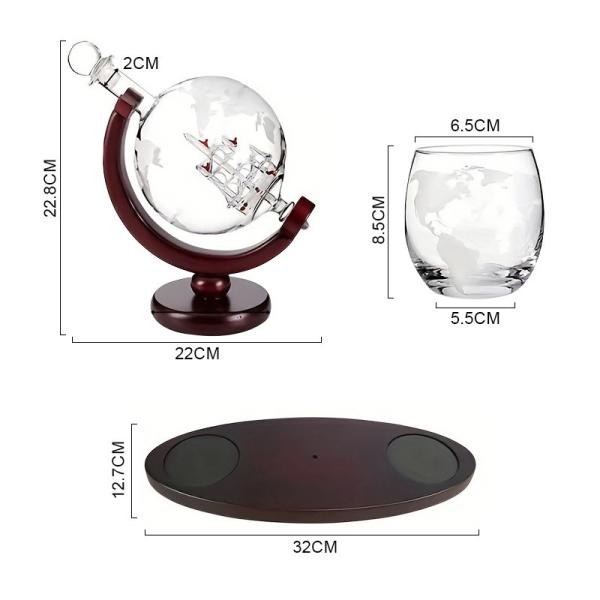 Whiskey Decanter Aerator – 710ml Crystal Oxygenating Carafe for Bulk Wholesale & Custom Branding