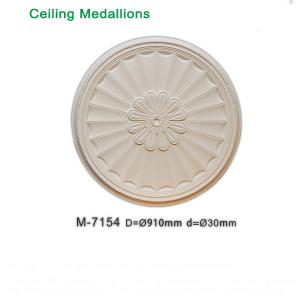 Custom-made rounded pu foam ceiling medallions OEM acceptable