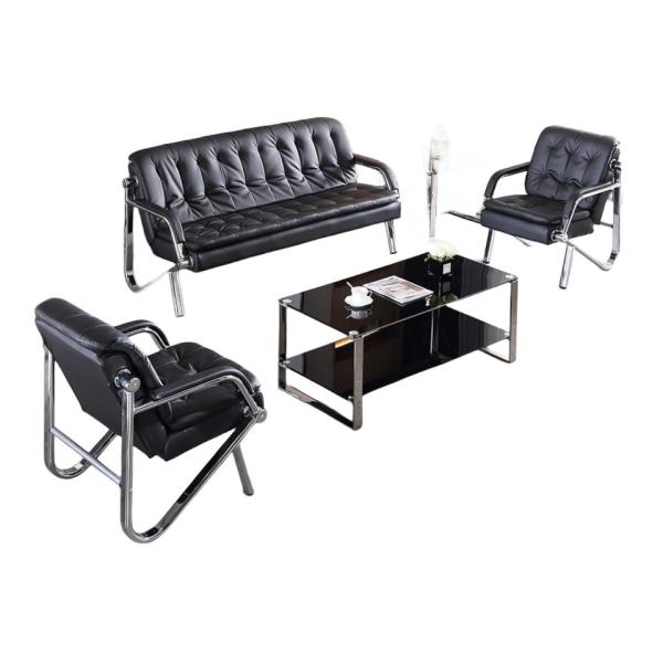 Simple Office Sofa Coffee Table Combination Set for Modern Business Meeting