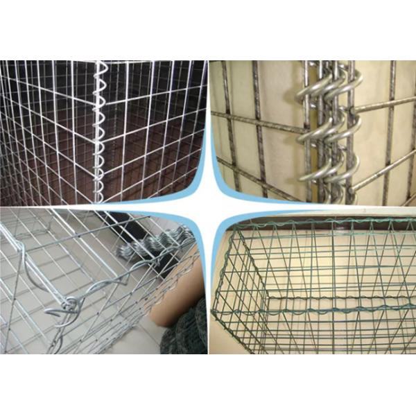 Stone Cages Wall Welded Mesh Gabion 4mm Wire Gauge 5x5 Cm Hole