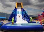 Large children's water inflatable slide wave ball pool mobile water park
