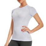 Lulu Seamless Yoga Slim Fit Short Sleeve Breathable T Shirt Women Gym Fitness