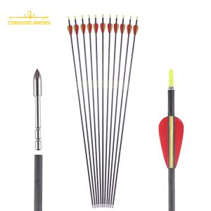 Wholesale ID.165&quot;/4.2mm Factory price Hawkeye Penetration Carbon Hunting Arrows / Carbon Fiber Arrows from china suppliers