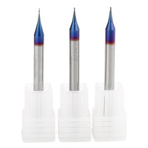 Wholesale Solid Carbide 2 Flutes 0.5 Mm Micro Diameter Square End Mill HRC65 2flute Endmill from china suppliers