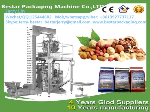 Automatic coffee peanut bean granule salt sugar packing machine production line