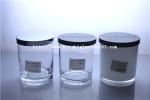 wholesale glass candle holder with lid
