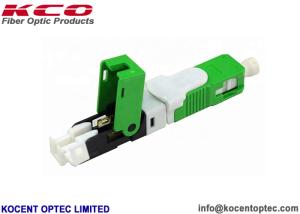 Wholesale ESC250D APC Green Quick Connect Fiber Optic Connectors IL 0.2dB RL 55dB Interferometer Pass from china suppliers