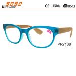 Fashionable reading glasses,power range +1.0 to +4.00,made of wood