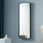 Dimmable Lighting Full Length Bedroom Mirror Moisture Resistant Copper Free