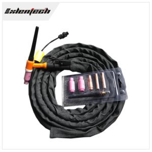Wholesale 4M 8M Length Adjustable Tig Mig Welder Accessories Gas Cooled WP17 TIG Torch from china suppliers