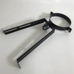 Rotating Bracket Pellet Stove Exhaust Pipe Black Color 0.45mm-1.2mm Thickness